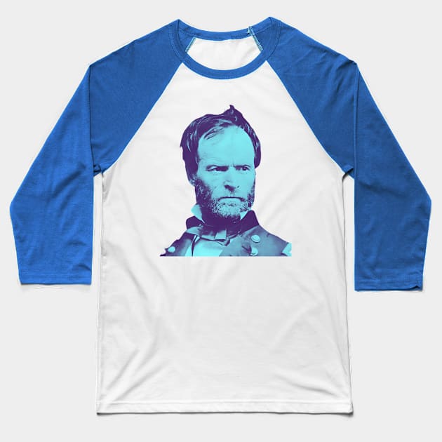 General William Tecumseh Sherman Baseball T-Shirt by Desert Owl Designs